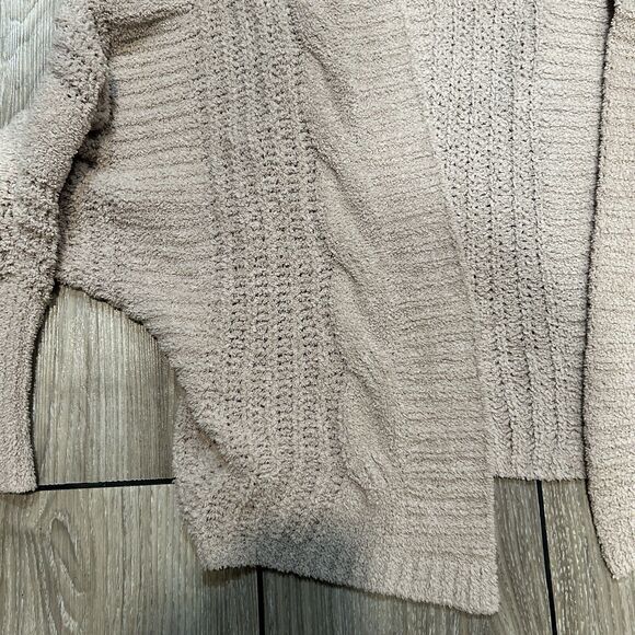 Entro Women's Cardigan Medium Tan Flawed Layering Cottagecore Boho Chunky Knit - Picture 4 of 14